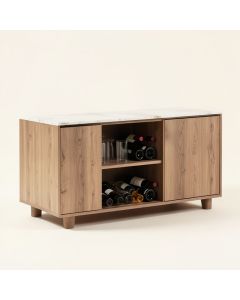 Hype Buffet With Wine Storage (synthetic illustration; no displayed measurements)