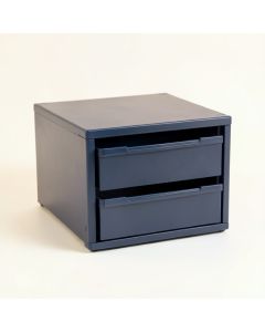 Oak Dell Small-Parts Storage Drawer Cabinet - Navy (synthetic illustration; no displayed measurements)