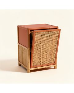 Ash Canyon Freestanding Pull-Out Hamper Cabinet - Terracotta (synthetic illustration; no displayed measurements)