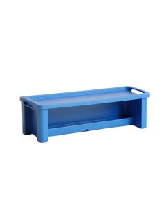 Olive Bend Narrow Outdoor Storage Bench - Blue (synthetic illustration; no displayed measurements)