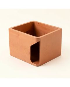 Oak Bridge Empty Furniture-Style Litter Enclosure - Terracotta (synthetic illustration; no displayed measurements)