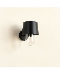 Harbor Brook Wall Sconce Mounted On A Plain Wall - Black (synthetic illustration; no displayed measurements)