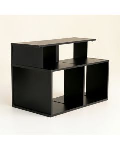 Alder Fold Desktop Shelving Unit - Black (synthetic illustration; no displayed measurements)