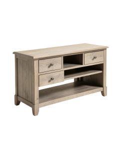 Console Table For Entryway With Drawers And Shelf Living Room Furniture ( Antique Grey )