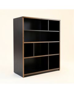 Spruce Bridge Freestanding Bookcase - Black (synthetic illustration; no displayed measurements)