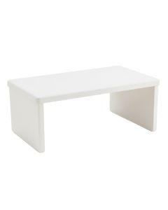 Reed Edge Desktop Monitor Riser - White (synthetic illustration; no displayed measurements)