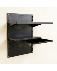 Cove Crossing Empty Wall-Mounted Tool Organizer Panel - Black (synthetic illustration; no displayed measurements)