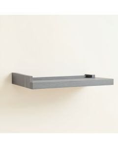 Clay Crest Wall-Mounted Shelf - Gray (synthetic illustration; no displayed measurements)