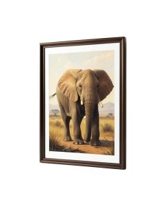Elephant Framed Painting Print (synthetic illustration; no displayed measurements)