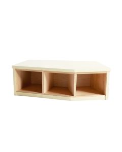 Spruce Bluff Shoe Storage Bench - Cream (synthetic illustration; no displayed measurements)