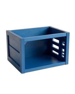 Cliff Canyon Empty Furniture-Style Pet Crate - Blue