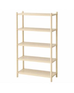 Flint Crest Freestanding Bookcase - Cream