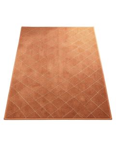 Pine Branch Rectangular Area Rug - Terracotta (synthetic illustration; no displayed measurements)
