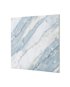 Calacatta Azul Polished 23.62 '' X 23.62 '' Porcelain Marble Look Wall & Floor Tile (synthetic illustration; no displayed measurements)