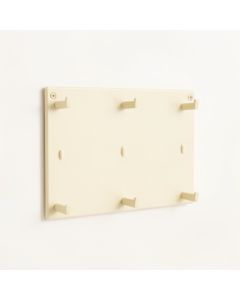 Holly Brook Empty Wall-Mounted Tool Organizer Panel - Ivory (synthetic illustration; no displayed measurements)