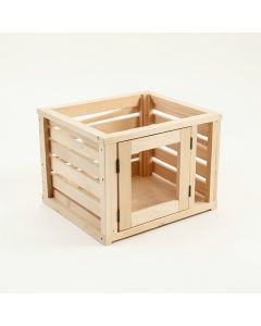 Ridge Branch Empty Furniture-Style Pet Crate - Beige (synthetic illustration; no displayed measurements)