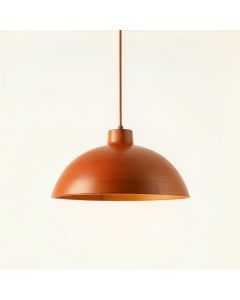 Linden Canyon Pendant Light Suspended From One Plain Cable - Terracotta (synthetic illustration; no displayed measurements)