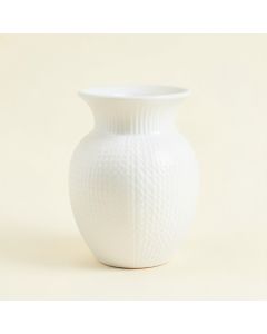 Holly Bluff Empty Decorative Vase - White (synthetic illustration; no displayed measurements)