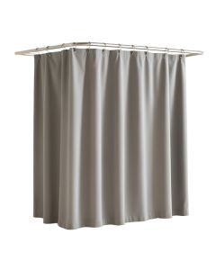 Vinyl Solid Color Single Shower Curtain (synthetic illustration; no displayed measurements)