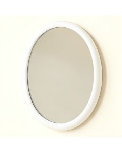 Meadow Arc Framed Wall Mirror - White (synthetic illustration; no displayed measurements)