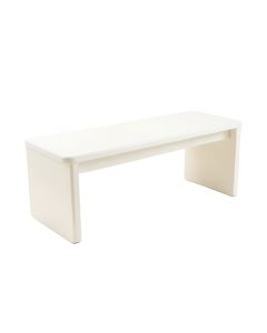 Sage Crossing Indoor Bench - White