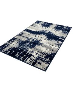 Mccampbell Abstract Navy Blue/White/Gray Area Rug (synthetic illustration; no displayed measurements)