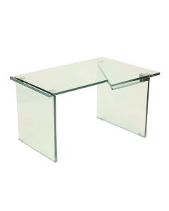 Angla Glass L-Shape Desk (synthetic illustration; no displayed measurements)