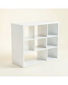 Field Dell Desktop Shelving Unit - White (synthetic illustration; no displayed measurements)