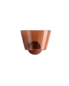 Maple Crossing Wall Sconce Mounted On A Plain Wall - Terracotta