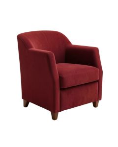 Doerr Upholstered Side Chair In Cranberry Red (synthetic illustration; no displayed measurements)
