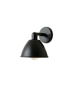Hazel Branch Wall Sconce Mounted On A Plain Wall - Black