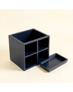 Shore Bluff Empty Coffee-Station Organizer - Navy (synthetic illustration; no displayed measurements)