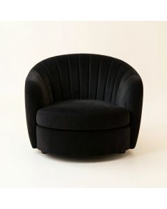 Cliff Field Upholstered Armchair - Black (synthetic illustration; no displayed measurements)