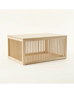 Summit Branch Empty Furniture-Style Pet Crate - Beige (synthetic illustration; no displayed measurements)