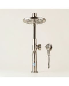 Rainfall Shower Faucet With Rough-In Valve (synthetic illustration; no displayed measurements)