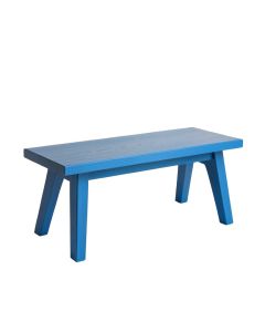 Holly Branch Indoor Bench - Blue (synthetic illustration; no displayed measurements)