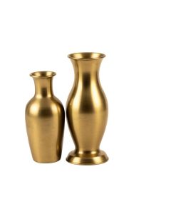 2 Piece Kates Gold 18 '' Metal Table Vase Set