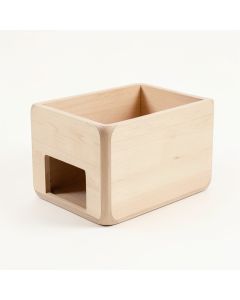Pine Edge Empty Furniture-Style Litter Enclosure - Beige (synthetic illustration; no displayed measurements)