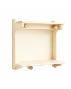 Glen Bluff Wall-Mounted Entryway Organizer Shelf - Cream