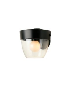 Bay Bluff Wall Sconce Mounted On A Plain Wall - Black (synthetic illustration; no displayed measurements)