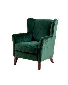 Liptak 24.5 '' Wide Velvet Wingback Chair (synthetic illustration; no displayed measurements)