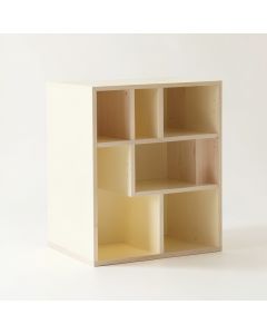 Slate Dell Desktop Shelving Unit - Cream (synthetic illustration; no displayed measurements)
