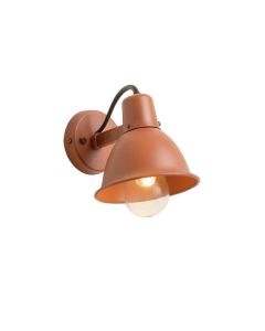 Birch Crossing Wall Sconce Mounted On A Plain Wall - Terracotta
