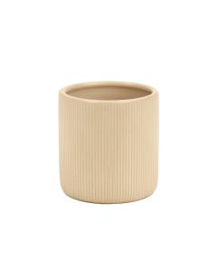 Oak Arc Empty Candle Holder - Beige