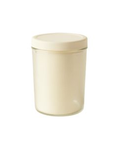 Field Bend Storage Canister With Lid - Ivory (synthetic illustration; no displayed measurements)