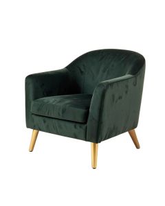 Modern Soft Velvet Material Ergonomics Accent Chair