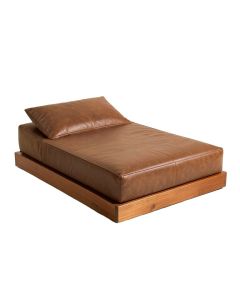 Capems 65.35 '' Faux Leather Pillow Top Arm Sleeper