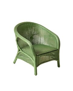 Stone Arc Outdoor Lounge Chair - Green (synthetic illustration; no displayed measurements)