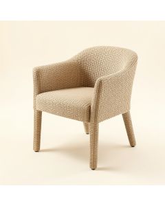 Woven Solid Manufactured Wood Solid Wood Side Chair In Beige (synthetic illustration; no displayed measurements)