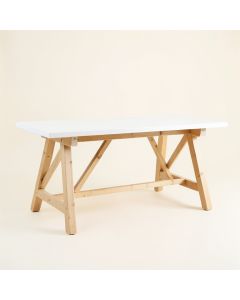 Dune Bluff Empty Workshop Workbench - White (synthetic illustration; no displayed measurements)